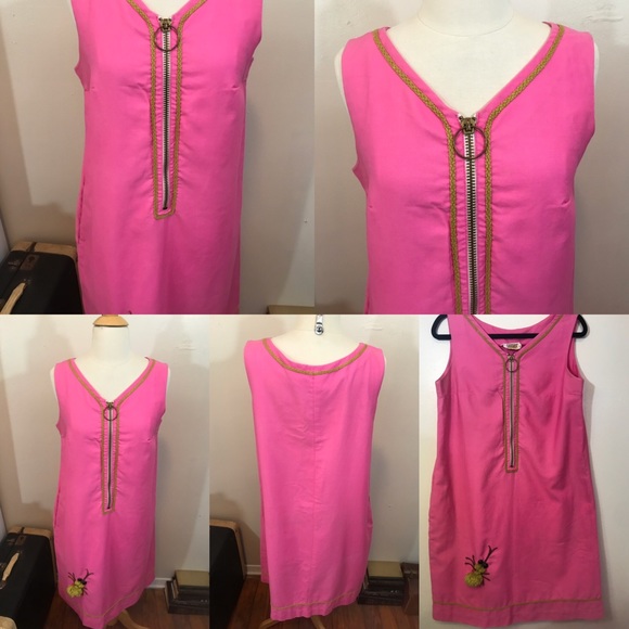 Vintage 1960s pink spider dress - Picture 2 of 5